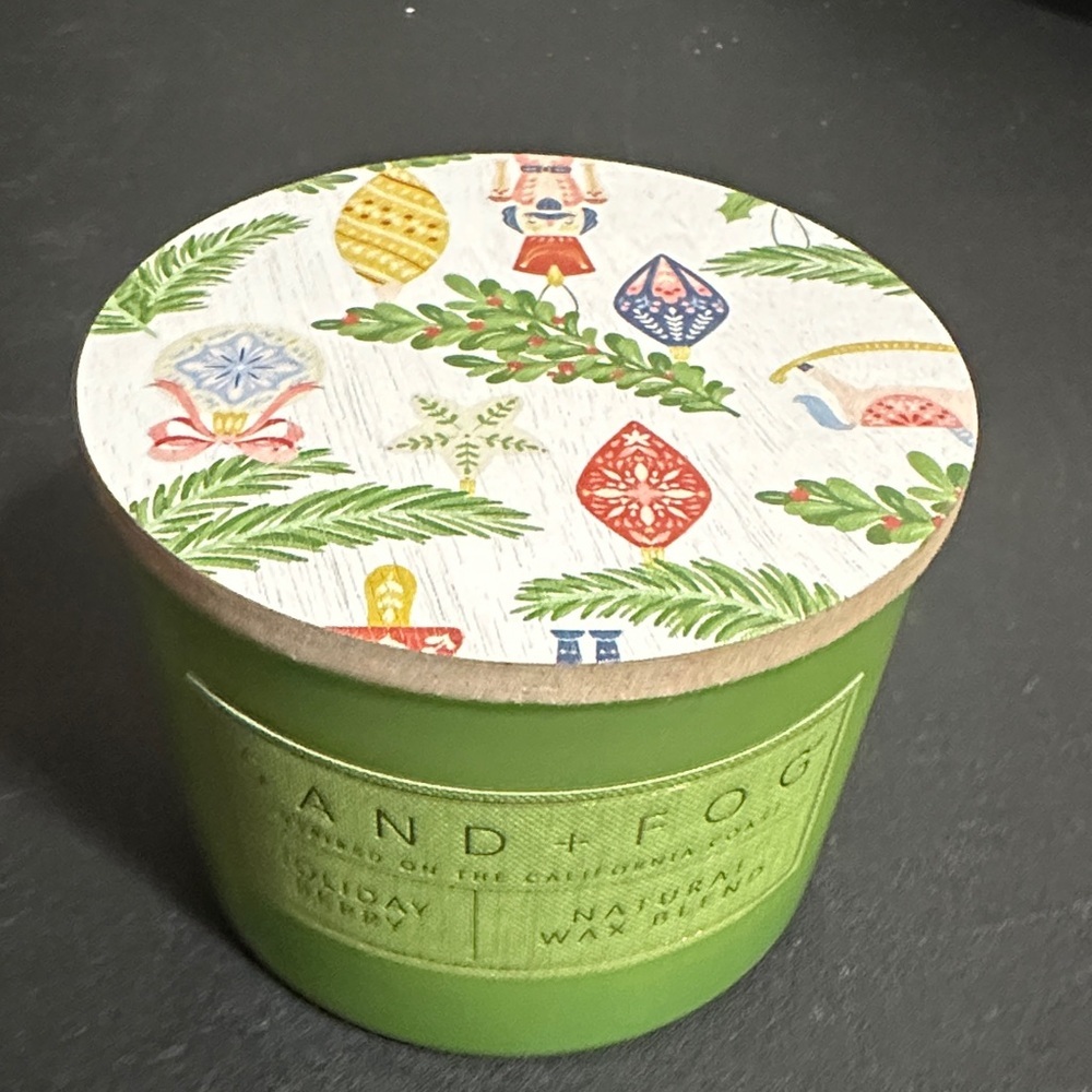 Sand + Fog Holiday berry wax blend candle